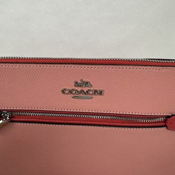 Coach Gallery File Bag Colorblock Crossbody Light Blush Multi Leather 91149 NWT - Picture 6 of 12